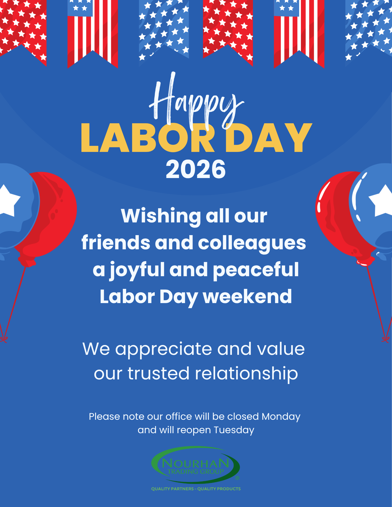 Nourhan Labor Day 2026 flyer
